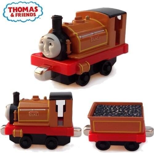 Classic Thomas and Friends Magnetic Toys Vehicles Duke Train With Duke Carriage 1:43 Metal Alloy Toy Boys Birthday New Year Gift