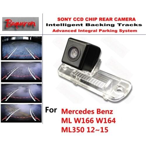 For Mercedes Benz ML W166 W164 ML350 12~15 CCD Car Backup Parking Camera Intelligent Tracks Dynamic Guidance Rear View Camera