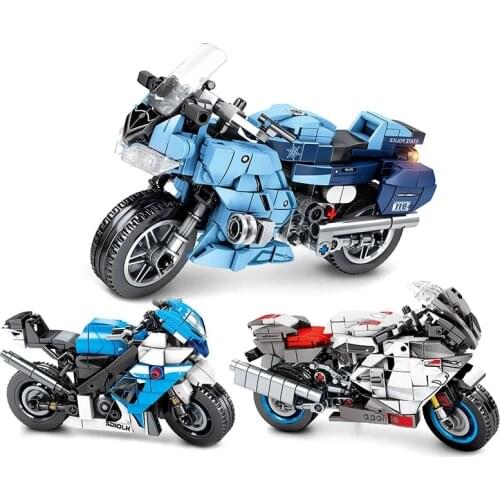 SEMBO Block City Motorcycle Building Blocks Mechanical Autocycle Autobike Bricks Educational Toys For Kids Gifts