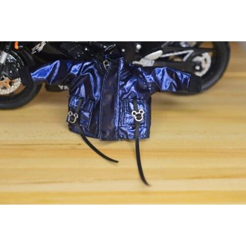 OB11 doll clothing size Fashion glossy top hip hip hop jacket pocket jacket a variety of color optional doll accessories