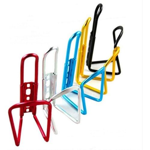 New Bike Bicycle Cycling Aluminum Alloy Rack Water Drink Bottle Can Holder Cage Bike Bottle Cages Holder Rack 8 x 7.9 x 15cm