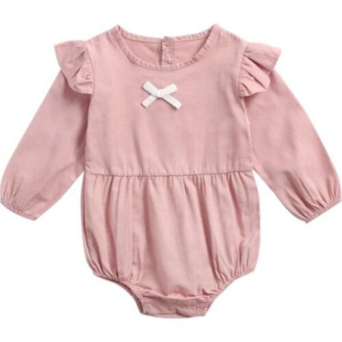 Baby Girl Clothes Cotton Long Sleeve Baby Bodysuit Newborn Girl Kids Clothing Outfit Sunsuit Costume