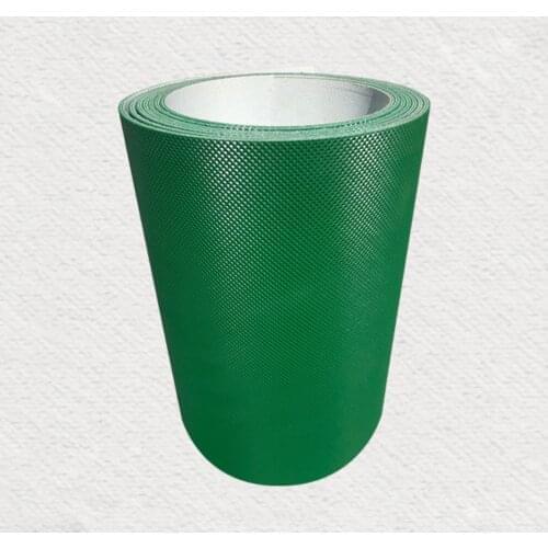 Perimeter:1820x400x2mm PVC Green Diamond Pattern Grid Square Conveyor Industrial Belt (free Seamless connection)