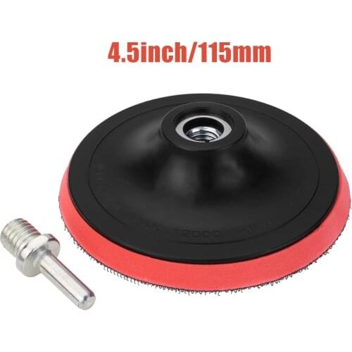 115mm4.5'' Backing Pad M14 Angle Grinder Hook And Loop Pad With Drill Attachment For Angle Grinders And Sander