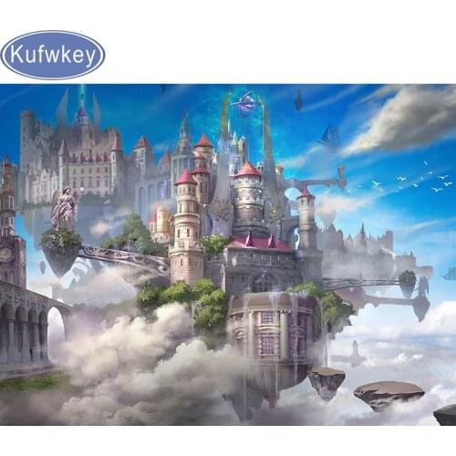 Full Square drill 5D DIY Diamond Painting Cross Stitch cartoon"castle"Diamond Embroidery Mosaic Painting decoration Accessories