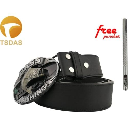 Western Fish Belt Buckle For Men Jeans accessories Metal 3D Belt Buckles Suitable For 4cm Width Belt Drop Shipping