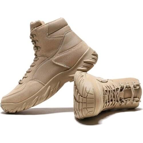 Outdoor Sports Tactical Mountain Climbing Boots Men Wear-resisting Shoes Non-slip Low Cut Trekking Shoes for Hiking