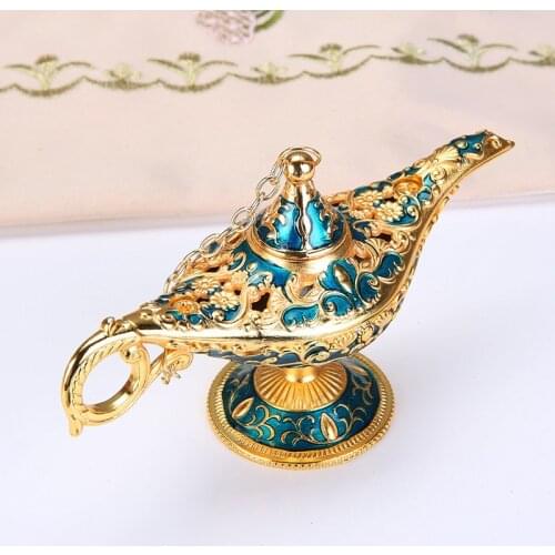 Display Lamp Ornament Decoration European Style Exquisite Crafts Wishing Genie Lamp Tea Pot Retro Home Decoration Acces