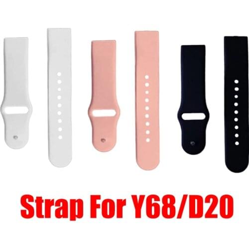 High Quality D20 Y68 Smart watch smart Bracelet Silicone belt Wristband straps replacement strap Durable Comfortable Belt