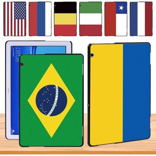 Hard Case for Huawei MediaPad T5 10 10.1 Inch Lightweight Tablet Durable Plastic Protective Back Shell + Free Stylus