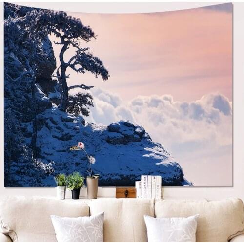 Scenic 3D Printed Tapestry Modern Wall Hanging Polyester Tapestries Living Room Bedroom Dorm Farmhouse Wall Cloth Decoration