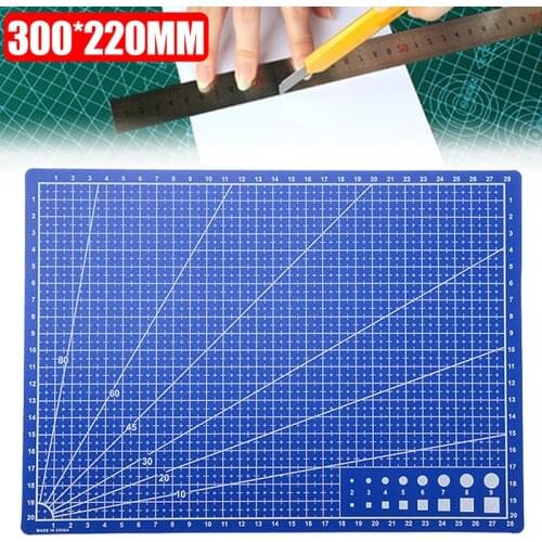 A4 Single-sided Grid for Leather Cutting 300*220mm Lines Cutting Board Mat Self-healing Cutting Paper Board