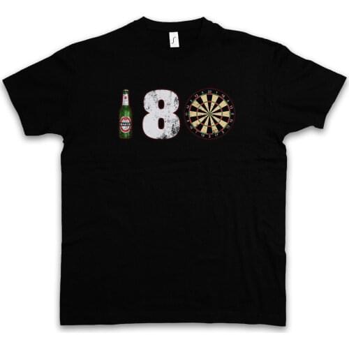 180 DARTS T-SHIRT - Dart Arrows Dart TARGET Zielscheibe Pfeile Profi Shirt
