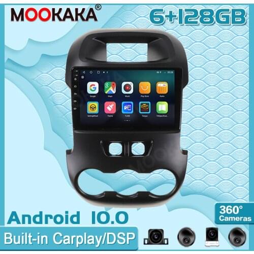6+128GB Android10 For Ford Ranger F250 2011-2014 Carplay Radio Multimedia Player Car GPS Navigation Head Unit with Screen Stereo