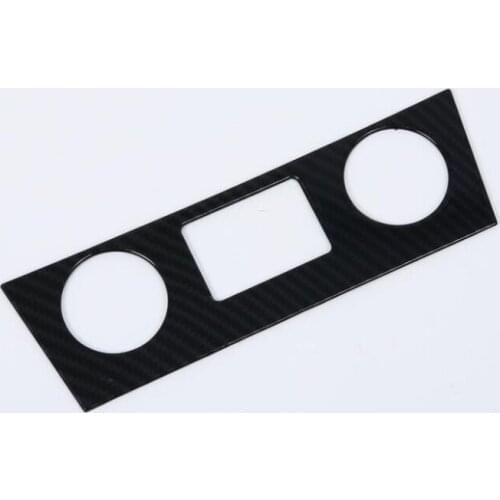 Free Shipping 1PC Carbon Fiber ABS Chrome Car Cigarette Lighter Frame Cover Trim Moldings For Hyundai Encino 2018 Car Styling