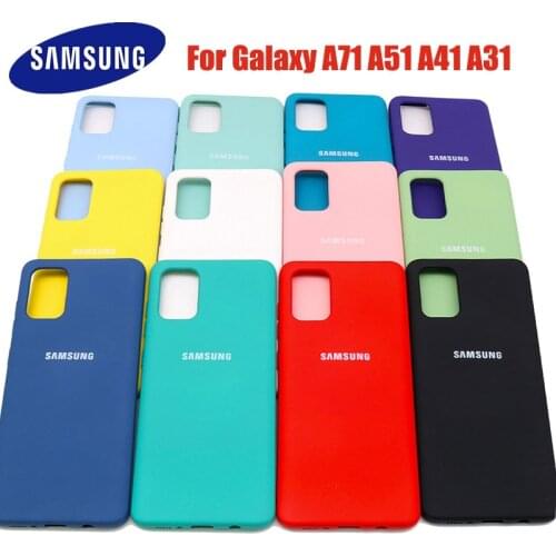 Samsung A51 Case Liquid Silicone Case Silky Back Case For Samsung Galaxy A71 A51 5G Case For Galaxy A51 A71 A41 A31 Phone Case