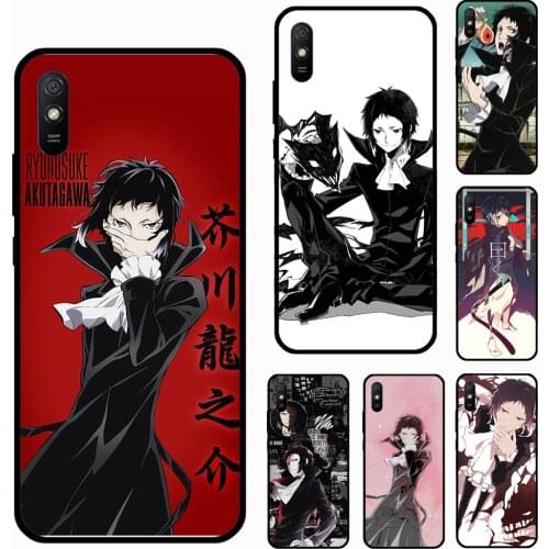Ryunosuke Akutagawa Bungo Stray Dogs For Xiaomi Redmi 9 9T 9C 8A 9A K40 Phone Case For Redmi Note 10 8 9 Pro Note 9S 8T Cover