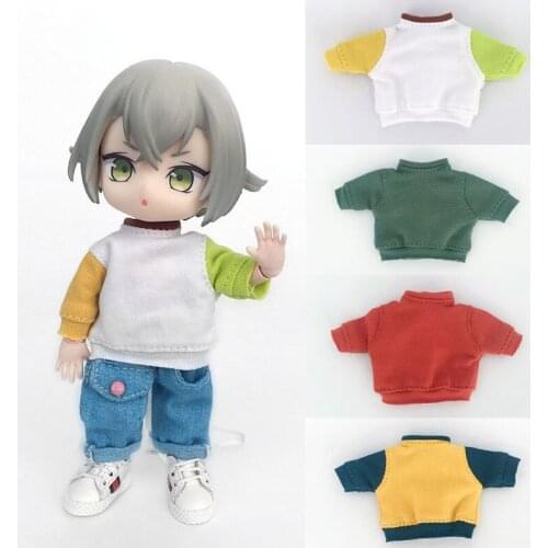 Ob11 1/12 BJD baby dress long sleeve T-shirt PicCOD9 GSC Jasmine baby doll clothes