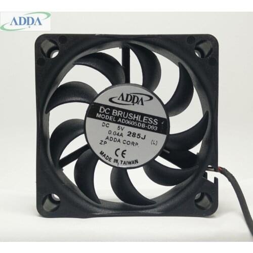 FOR ADDA AD0605DB-D93 FOR ADDA 6CM 6015 60mm 0.04A 5V Dual ball axial cooling fan