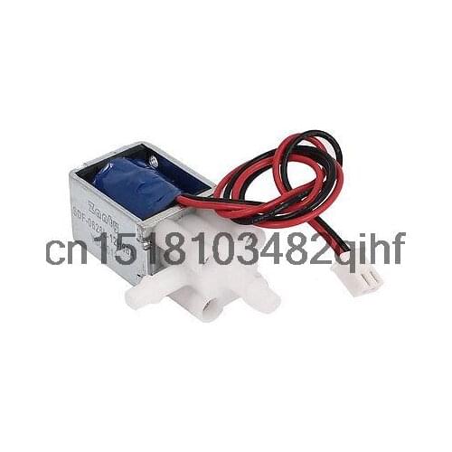 DC 12V 0.125A 1.5W 2 Outlets Open Frame Electromagnet Solenoid Valve