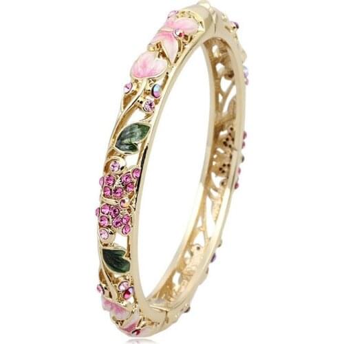 Cloisonne enamel bangles old female han edition wide fashionable retro fine bracelet jewelry bracelet high-end gifts