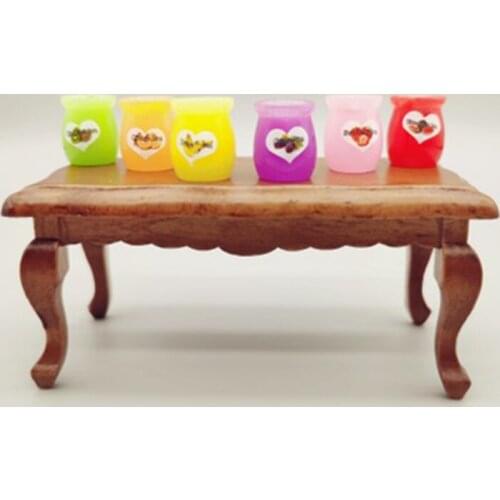 ZOCDOU 1 Piece Simulation Resin Fruit Bottle Statue Figurine Ornament Miniature Toy Decoration