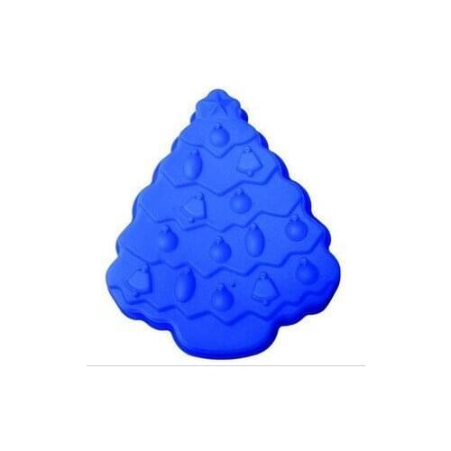 Large christmas tree silica gel cake mould jelly pudding diy mould baking kitchentools34.5*28*4CM