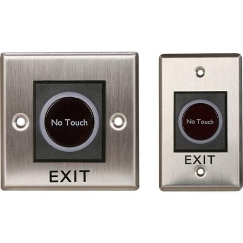 12V IR No Touch Door Infrared Sensor Touchless Exit Button Switch for Access Control Systems Garage Openers