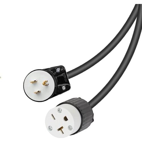 JORINDO American standard plug single male elbow design NEMA5-15P to 6-20R 3 hole female seat power transfer line