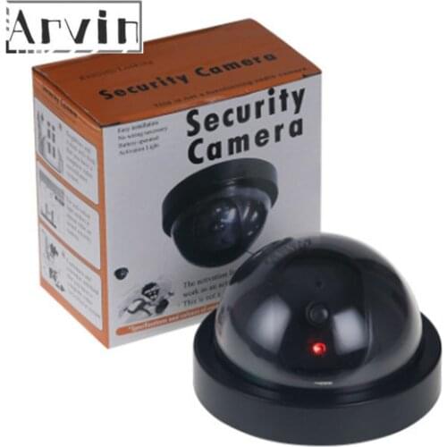 Fake Dummy Camera Dome Indoor Outdoor Simulation Camera Home Security Surveillance Simulated Camera Led Monitor