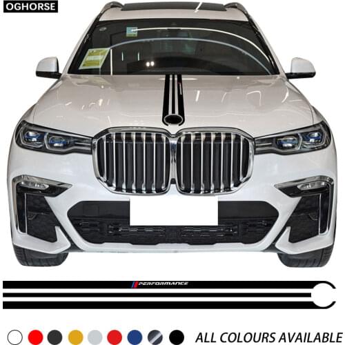 Car Hood Sticker M Performance Engine Cover Bonnet Decal For BMW X7 G07