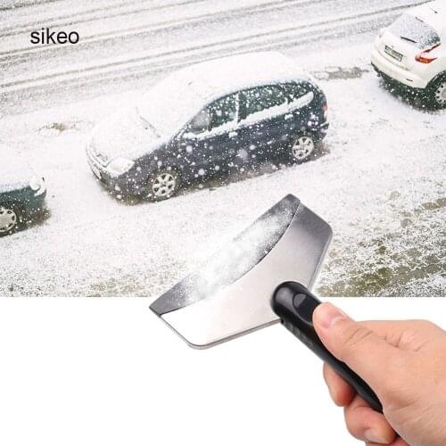 Portable Winter Car Windshield Snow Removal Scraper Mini Ice Shovel Window stainless steel scraper Cleaning Tool accessories