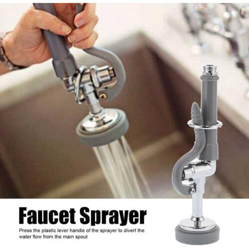 Commercial Faucet Rinse Sprayer High Pressure Flexible Hose Spray Head Replacement High Pressure Rinse Sprayer Faucet Accessory