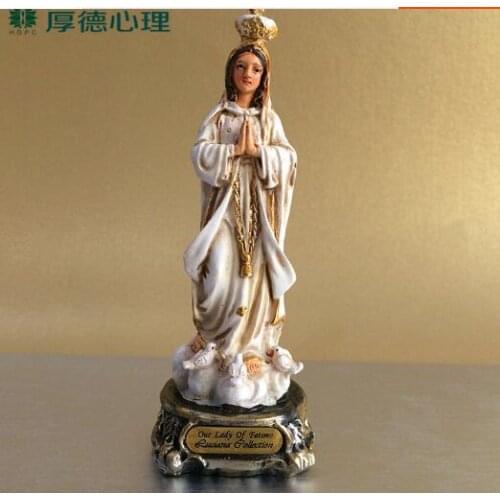 Handmade Painted Our Lady of Brazil Statue Creative Resin Crafts World Tourism Souvenir Gifts Collection Home Decor
