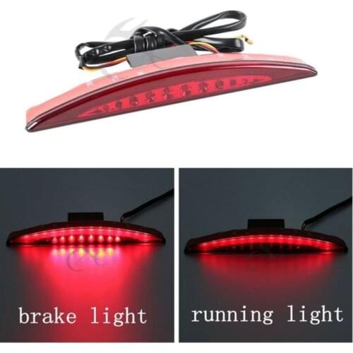 TCMT Motorcycle Motorcbike Rear Red Fender Tip Brake Tail Light LED For Harley Davidson Softail Breakout FXSB 13-17