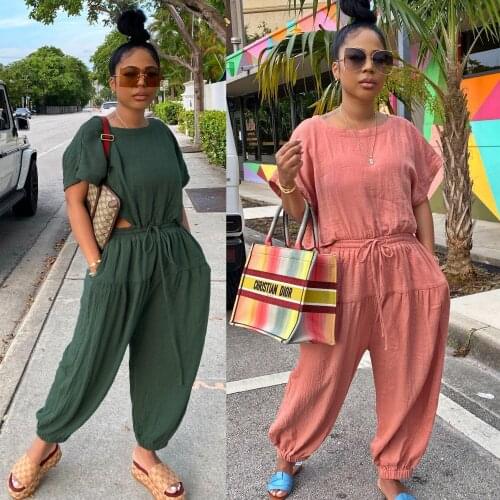 Womens Autumn New Jumpsuit Ins Net Red Fashion Casual Trousers