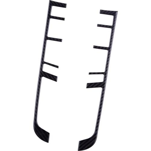 1 Pair Black Car Gear Shift Box Panel Covers Trims Carbon Fiber Fit For Porsche Macan 2019 2018 2017 2016 2015 2014