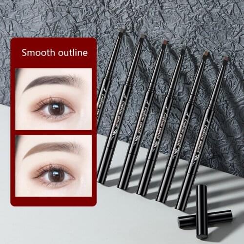 1PC Double-headed Eyebrow Pencil Natural Long-lasting Waterproof And Sweat-proof Automatic 6 Colors Makeu Eyebrow Pencil TSLM1