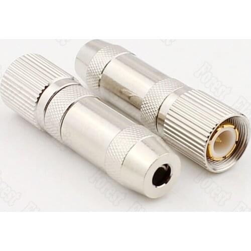 100pcs/lot 2M Head Connector Cable Connector SYV75-2-1 Radio Frequency Video Cable Connector