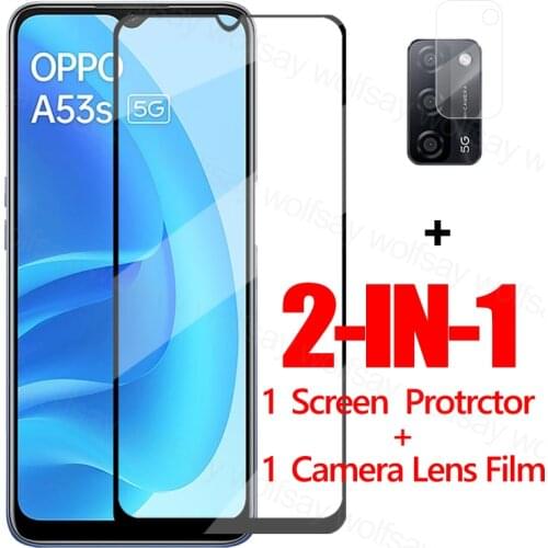 2.5D Full Glue Glass For OPPO A53S 5G Screen Protector Tempered Glass For OPPO A53S 5G Protective Phone Film For OPPO A53S 5G