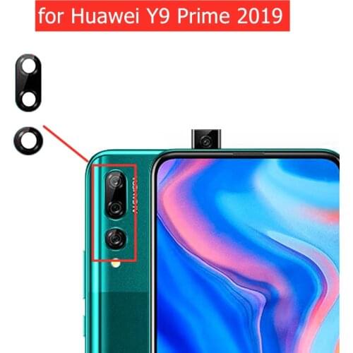 2pcs for Huawei Y9 Prime 2019 Back Camera Glass Lens Rear Camera Glass with 3M Glue for Huawei Y9 Prime 2019 Repair Spare Part
