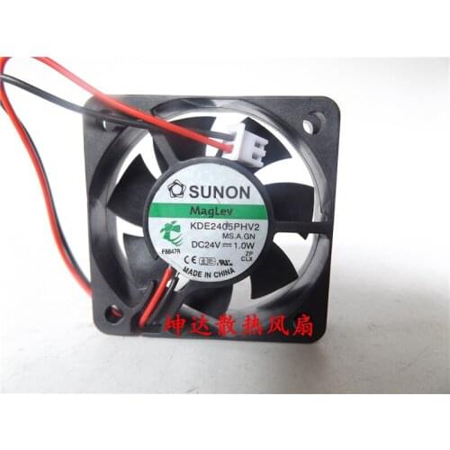 SUNON KDE2405PHV2 DC 24V 1.0W 50x50x15mm 2-wire Server Cooling Fan