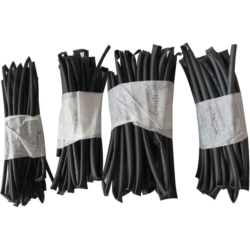 4*1 Meter Lenghts Heat Shrinking Tubing Black Tube 3mm 4mm 5mm 6mm Equipment Set
