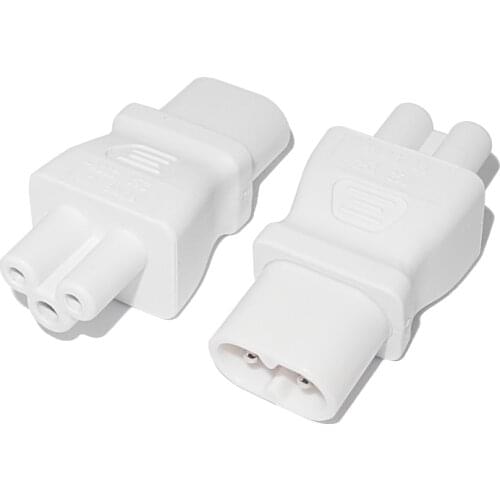 C5-C8 IEC 320 C5 to C8 AC Adapter IEC 3Pole Female to 2Pole Figure 8 Male Power Adapter