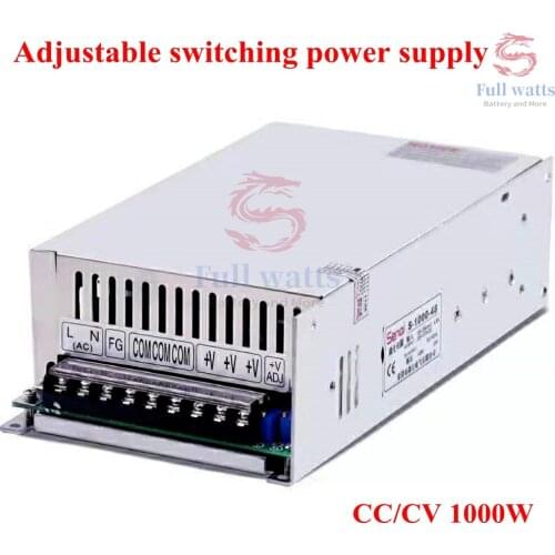 1000W Current Voltage Adjustable Power Supply 12V 75A 24V 40A 36V 48V 20A 30A 5A 15A 25A 10A 35A charger CC/CV