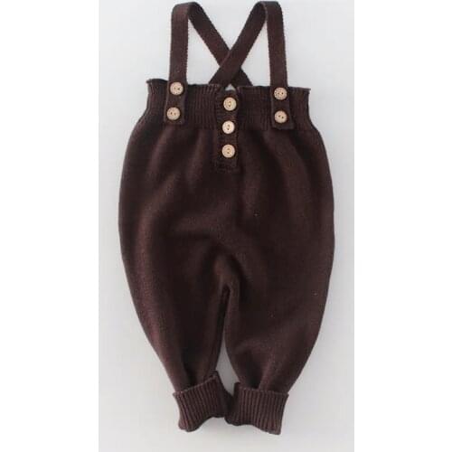 Infant Suspenders Trousers Baby Cotton Girl Boy Baby Overalls Dungarees 3 6 9 12 18 24 Month Toddler Baby Clothes OBS204040