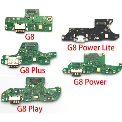 For Motorola Moto G7 G8 Power G7 G8 Play G8 Plus G8 Power Lite USB Charger Charging Port Flex Cable Microphone Board