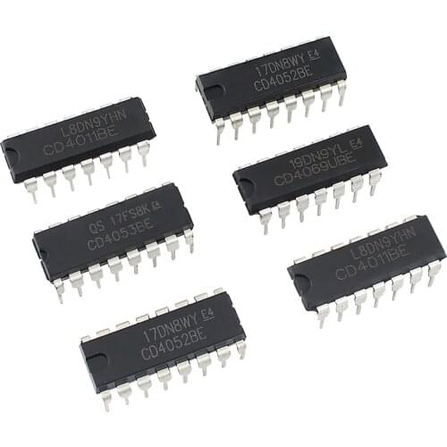 IC chip CD4069 CD4011CD4052 CD4053 DIP package Logic ICs ,Gates and Inverters IC Integrated Circuit CMOS electronics chips
