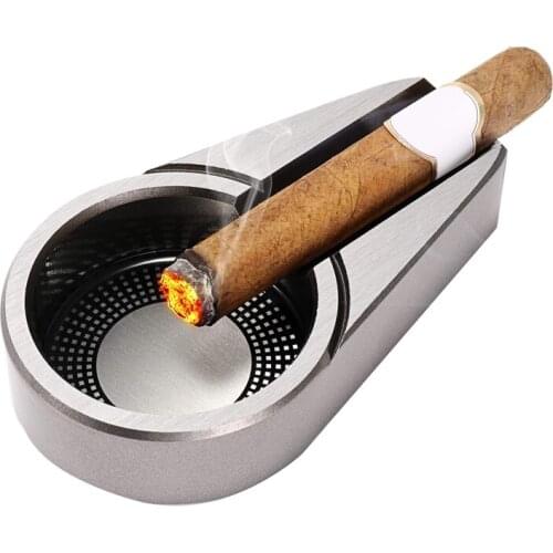LBER Metal Gadgets Cigar Ashtray Simple Design Cigarette Ashtray Practical Pokcet Tobacco Ash Tray Portable Ashtray