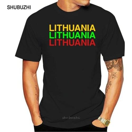 Mens LITHUANIA t shirt Printing tee shirt S-3xl Normal Crazy Basic Spring Outfit shirt